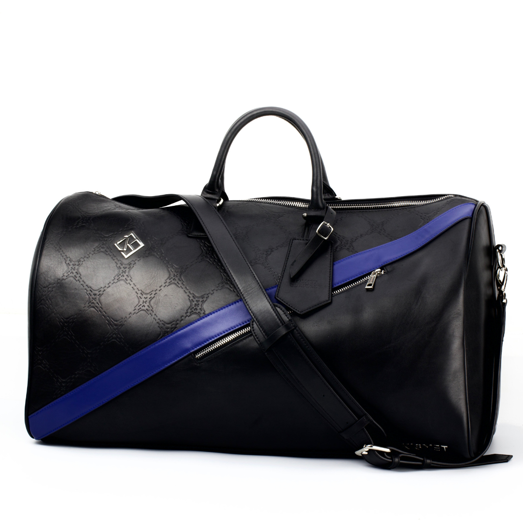 Blue Duffel Bag | Duffel Handbag | Kismet London