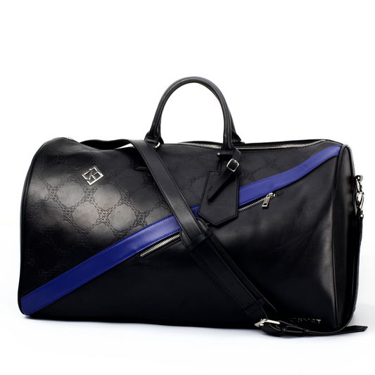 Blue Duffel Bag | Duffel Handbag | Kismet London