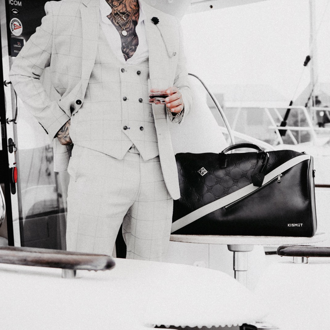 Duffel Travel Bag | Grey Duffel Bag | Kismet London