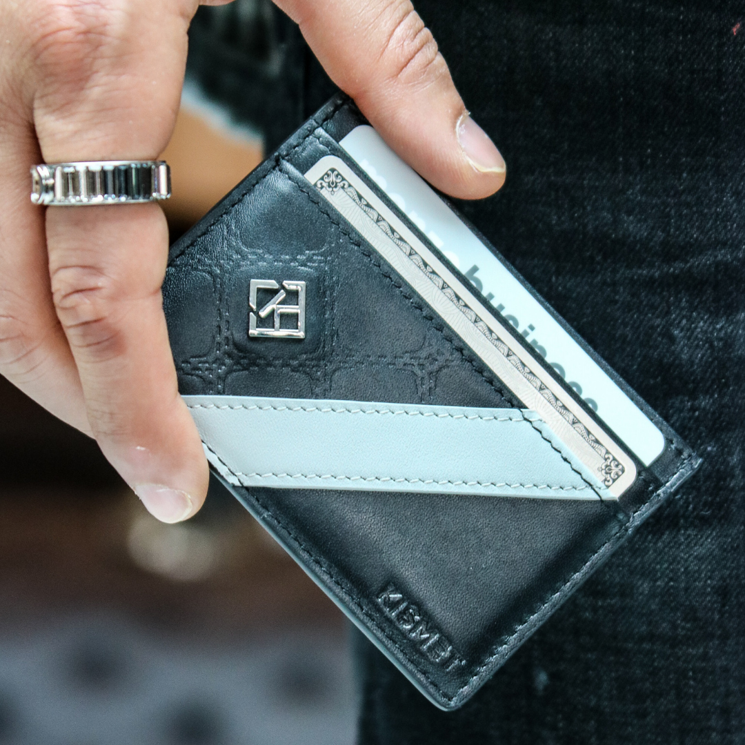 Grey Card Holder | Grey Cardholder | Kismet London
