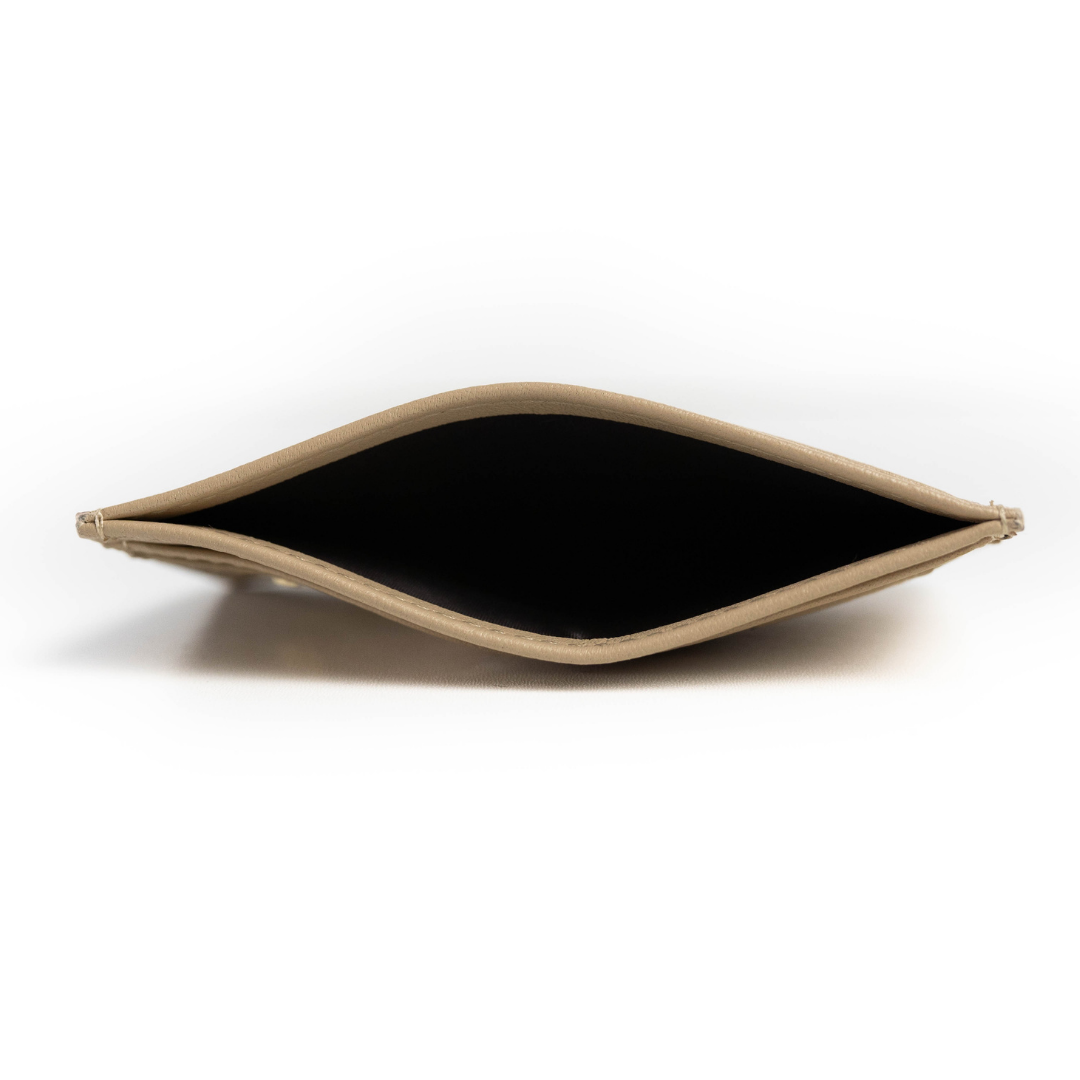 Ladies Leather Card Holder | Beige Cardholder | Kismet London