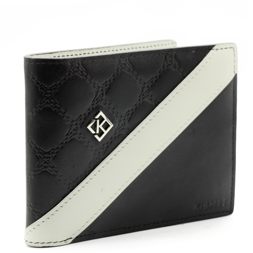 Black Card Holder Wallet | Black and Grey Wallet | Kismet London