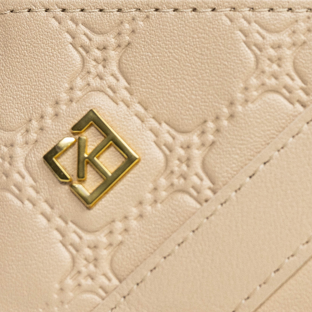 Ladies Leather Card Holder | Beige Cardholder | Kismet London