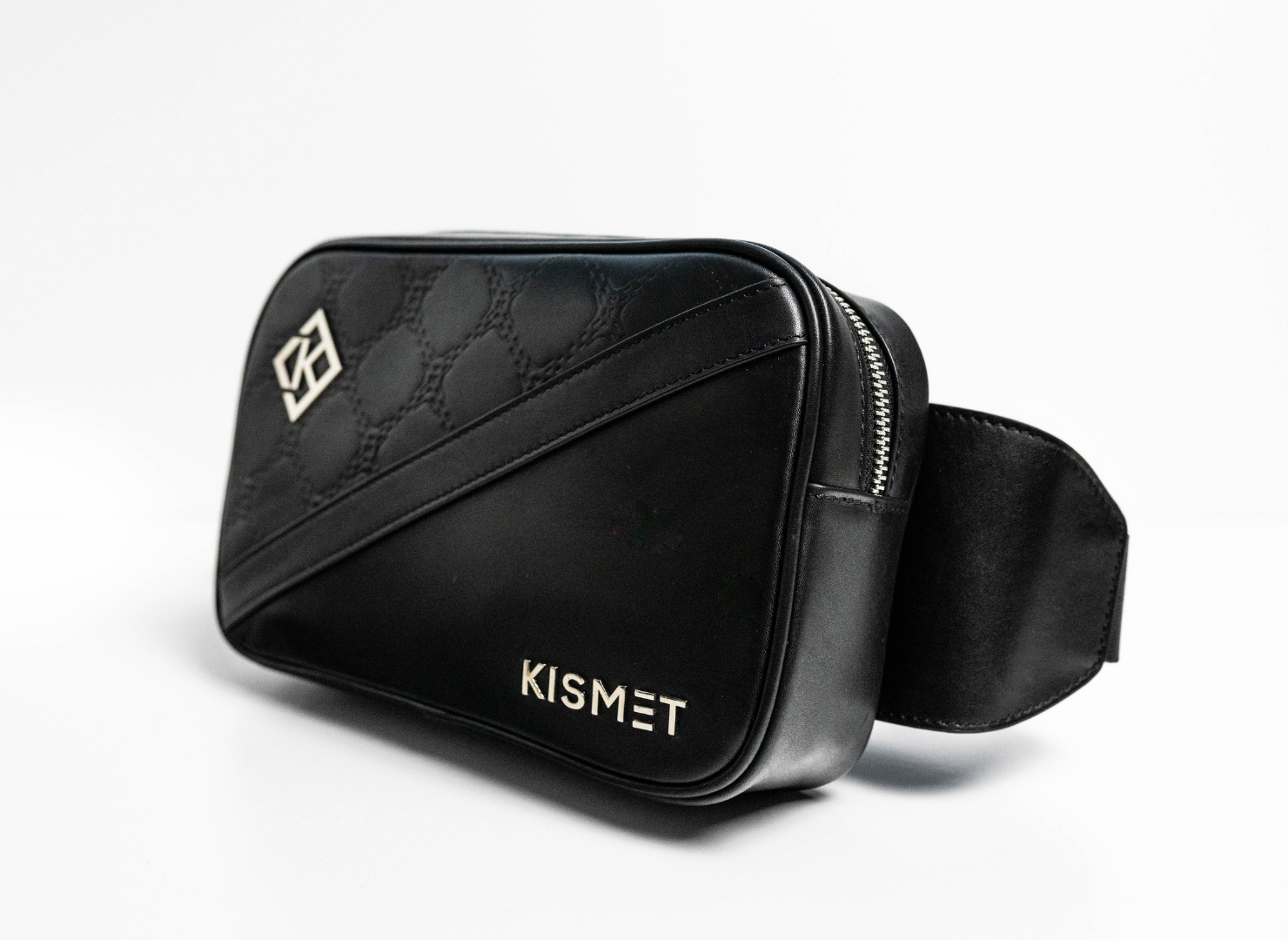 Black Leather Belt Bag | Leather Belt Bag | Kismet London