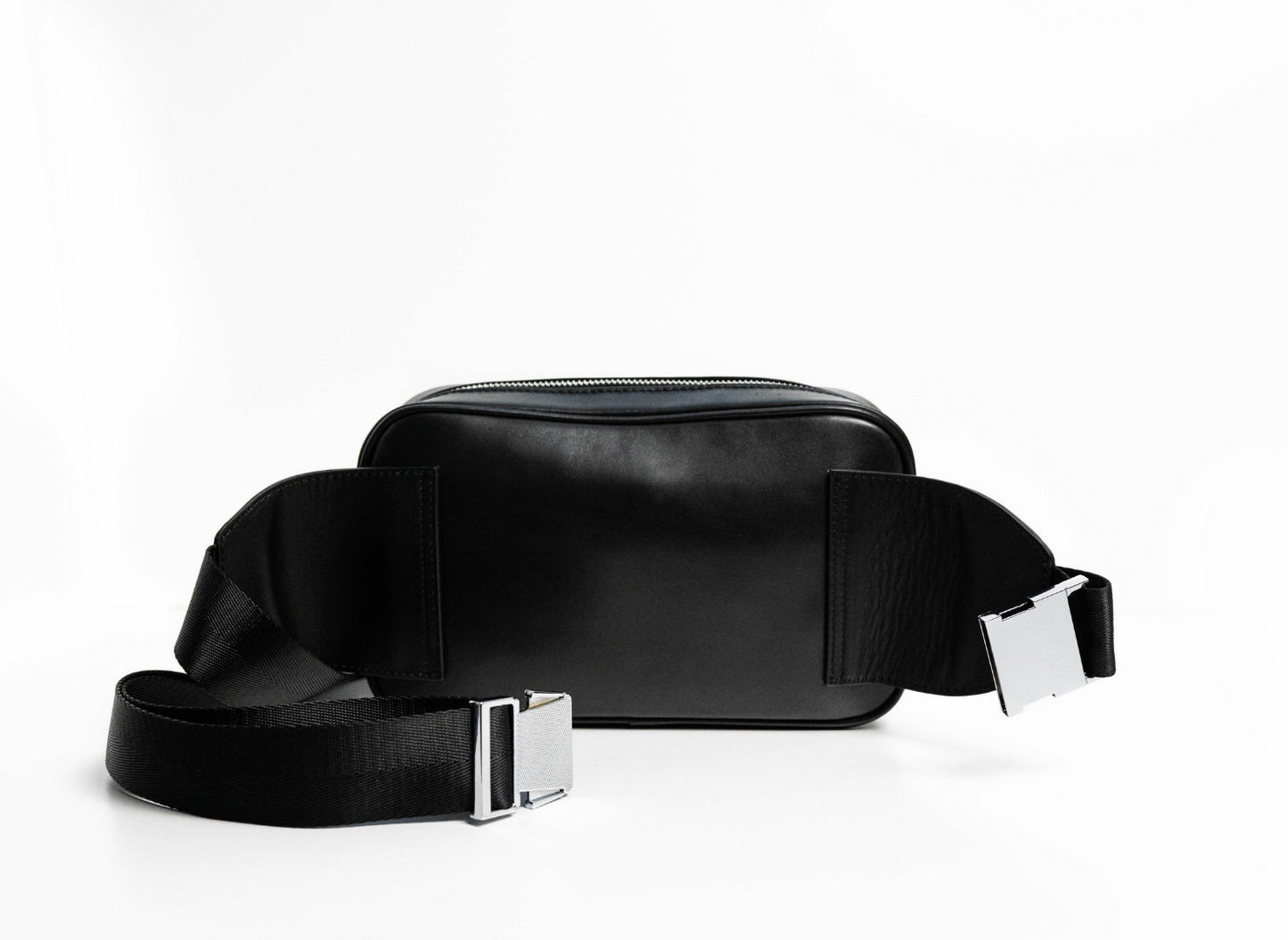 Black Leather Belt Bag | Leather Belt Bag | Kismet London