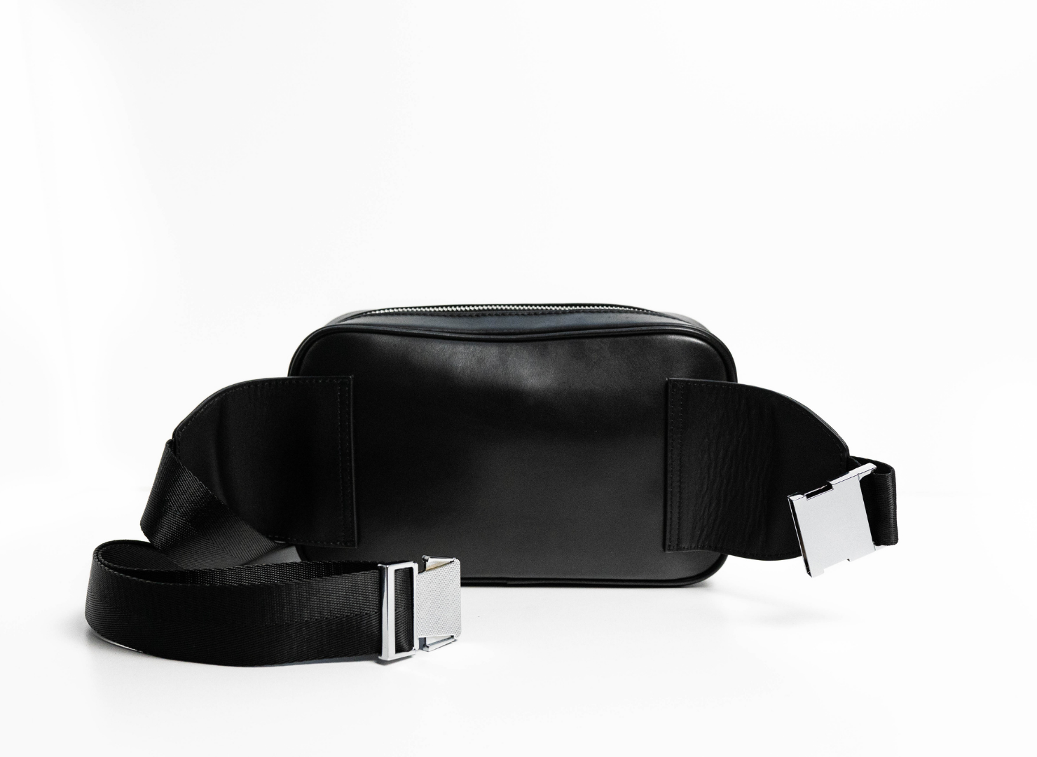 Black Leather Belt Bag | Leather Belt Bag | Kismet London