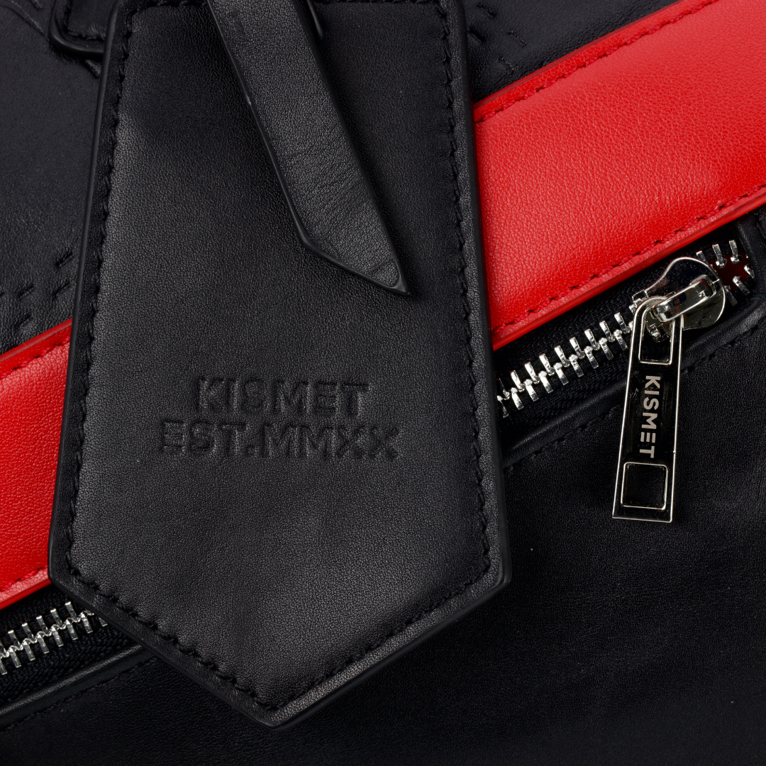 Black And Red Duffel Bag | Duffel Hand Bag | Kismet London