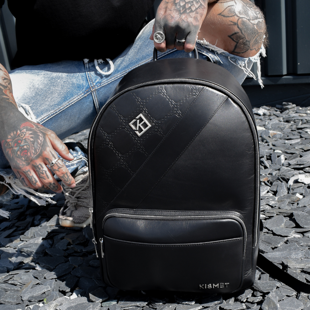 Black Leather Backpack | Leather Backpack | Kismet London