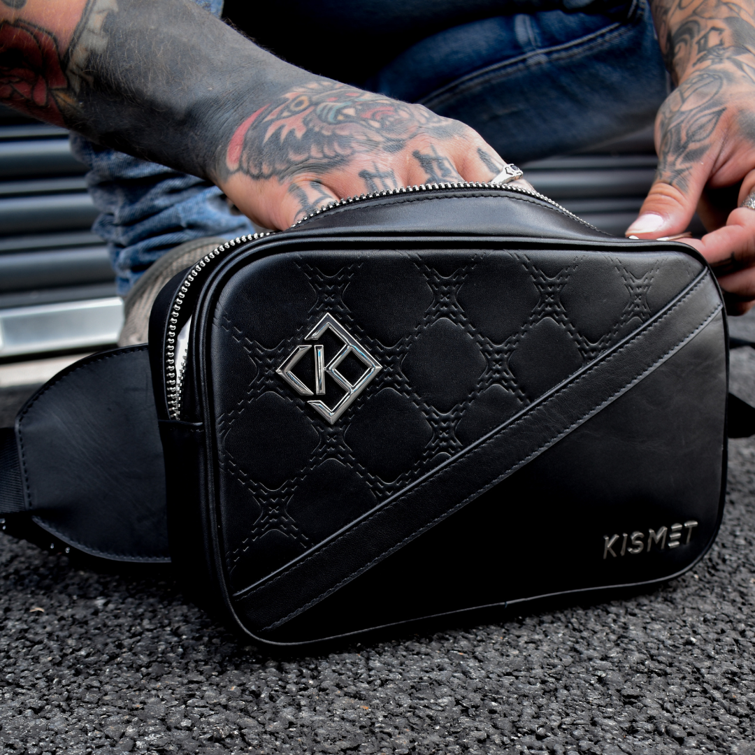 Black Leather Belt Bag | Leather Belt Bag | Kismet London
