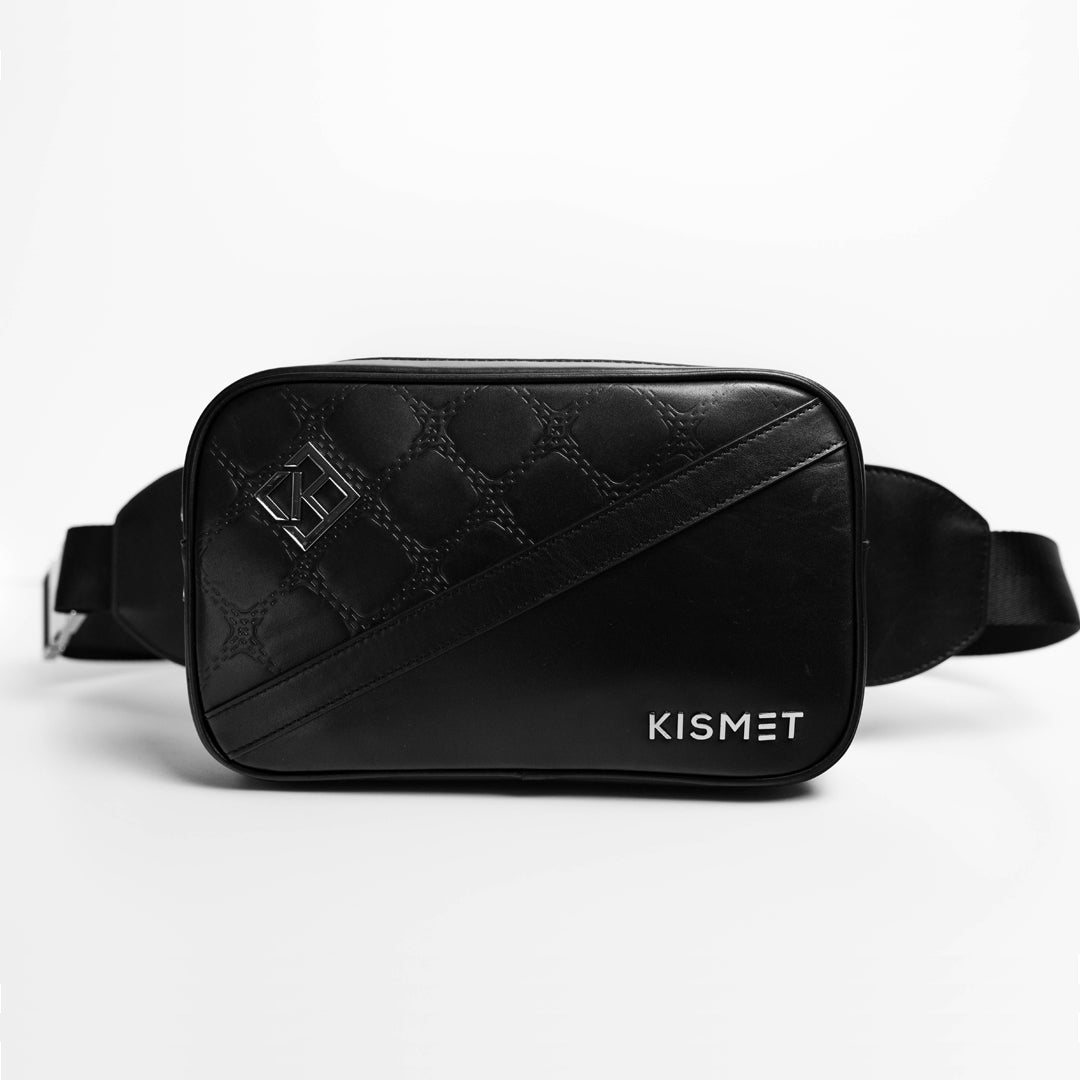 Black Leather Belt Bag | Leather Belt Bag | Kismet London