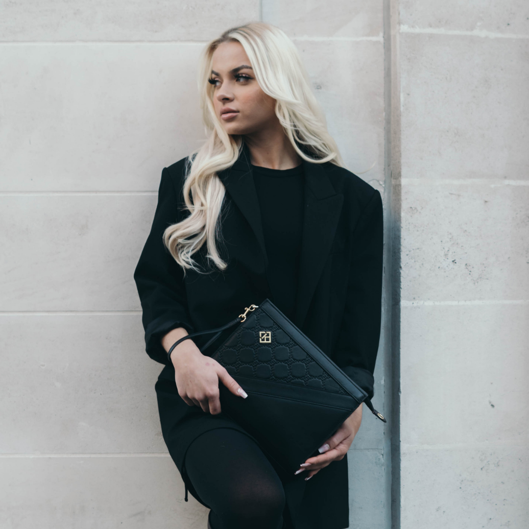 Esmé Pouch - Black/Gold