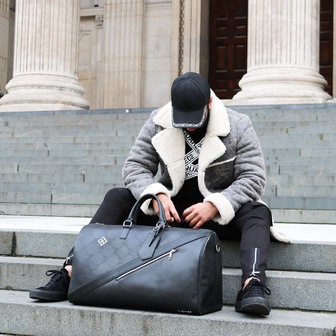 Black Duffel Bag | Duffel Handbag | Kismet London