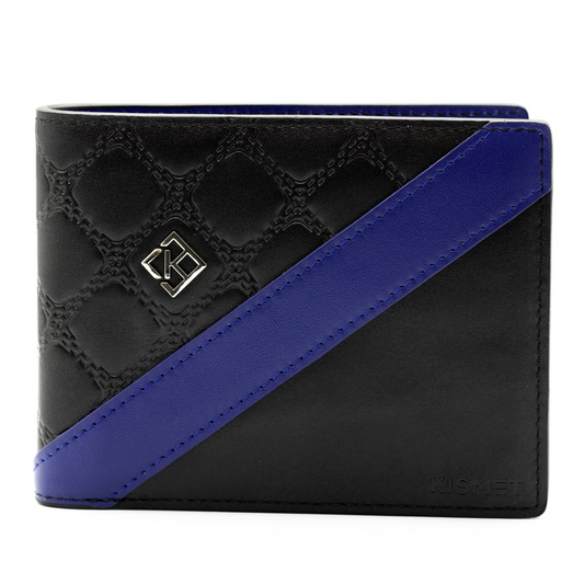 Card Wallets Women's | Black and Blue Wallet | Kismet London