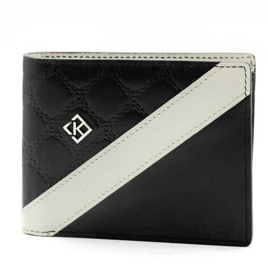 Black Card Holder Wallet | Black and Grey Wallet | Kismet London