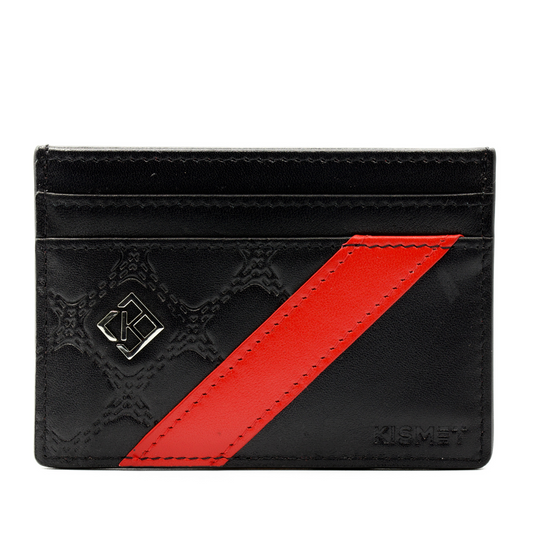 Red leather Card Holder | Red Cardholder | Kismet London