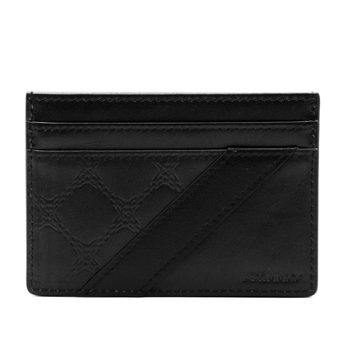 Black Leather Card Holder | Black Cardholder | Kismet London