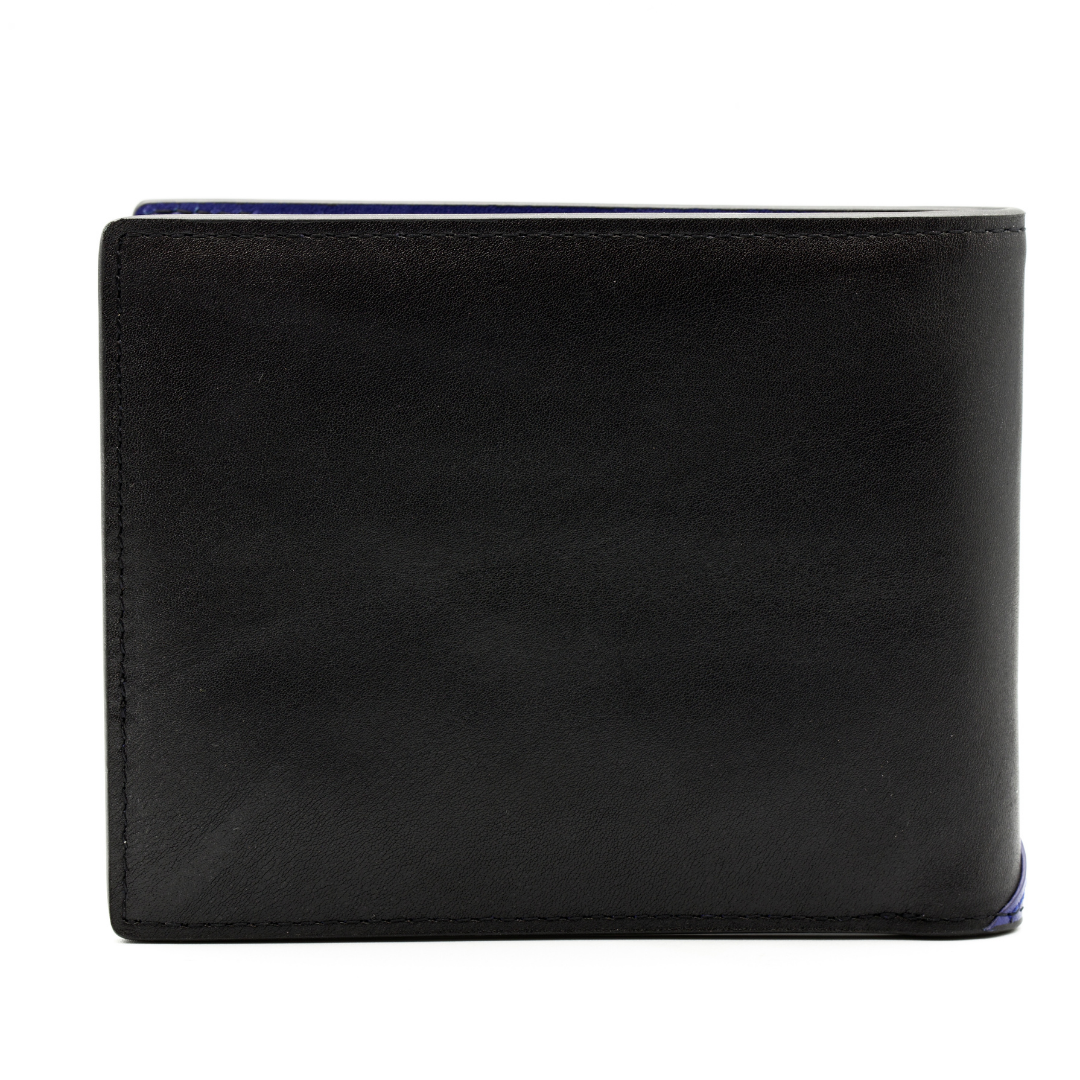 Card Wallets Women's | Black and Blue Wallet | Kismet London