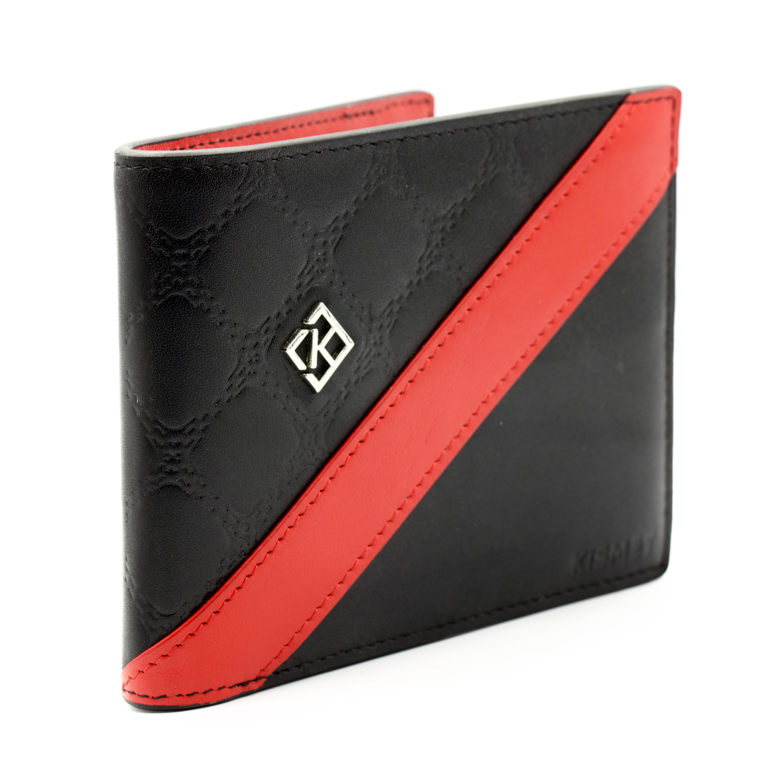 Black and Red Wallet | Card Wallets Women's | Kismet London