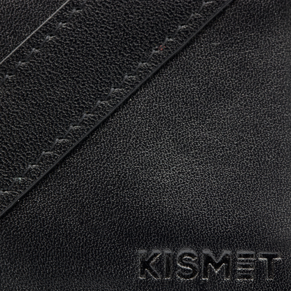 Black Leather Card Holder | Black Cardholder | Kismet London