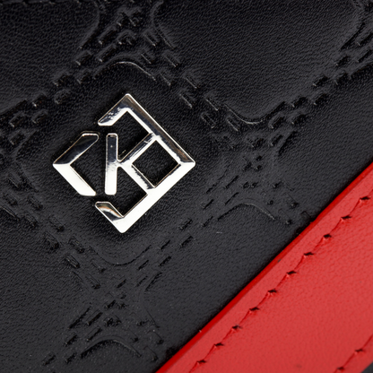 Black and Red Wallet | Card Wallets Women's | Kismet London