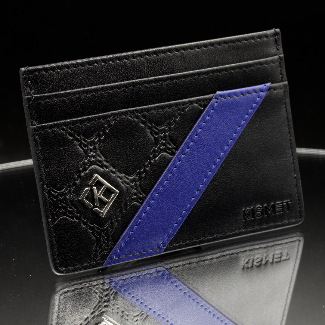 Blue Leather Wallet Women's | Blue Cardholder | Kismet London