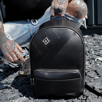 Black Leather Backpack | Leather Backpack | Kismet London