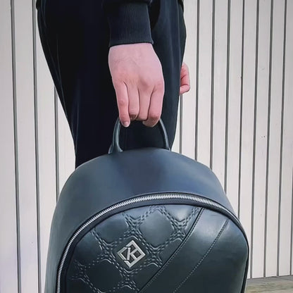 Split Design Backpack - Black